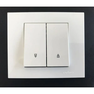 Çağatay Elektrik Çağatayelektrik Ovivo Grano Beyaz Komütatör Vavien (Ikili Vavien) Mekanizma+Çerçeve