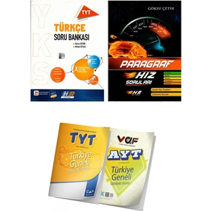 Hız ve Renk Yayınları TYT Türkçe - Paragraf Soru Bankası Seti 2022 Yeni