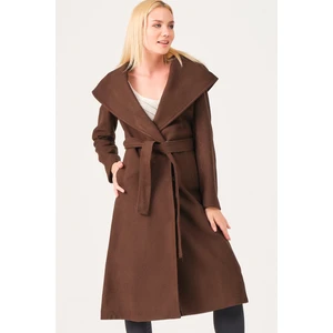 Z6679 Kadın Palto-Kahve