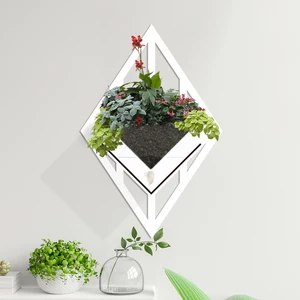 Duvar Tipi Ahşap Dekoratif Saksı