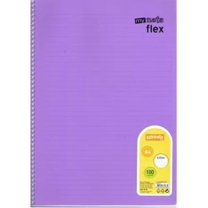 Fle x  Pastel Pp Kpk Spiralli A4 100 Yaprak Çizgili Defter