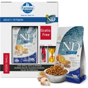 Nd Ocean Morina Balıklı ve Portakallı Düşük Tahıllı Yetişkin Kedi Maması 10 kg
