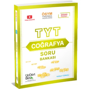 ÜçDörtBeş Yayınları TYT Coğrafya Soru Bankası 2020 Model