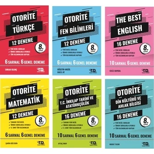 Tandem Yayınları Tandem Otorite Matematik-Türkçe-Fen-Ingilizce-Inkılap-Din Kültürü Deneme Sınavı