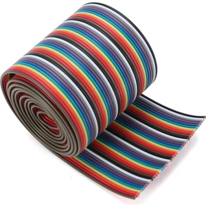 40 Pin Rainbow Ribbon Idc Kablo 1 Metre 10 Renk Dupont Kablo Flat