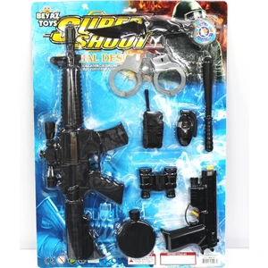 Beyaz Toys  Polis Seti 9 Parça Oyun Set