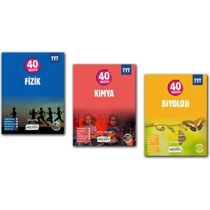 Okyanus Yayınları TYT 40 Seans Fen Set Fizik Kimya Biyoloji 3 Kitap 2022