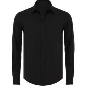 Erkek Beyaz Mat Dakron Slim Fit Gömlek