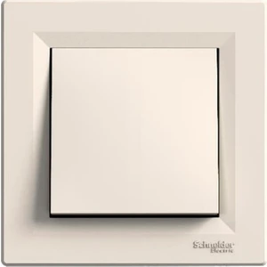 Schneider Electric Asfora Krem Light Anahtar (Zil-Kapı Otomatiği) + Çerçeve