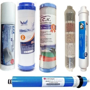 Reverse Osmosis Açık Kasa Su Arıtma Cihazı 6 Aşama Filtre Seti