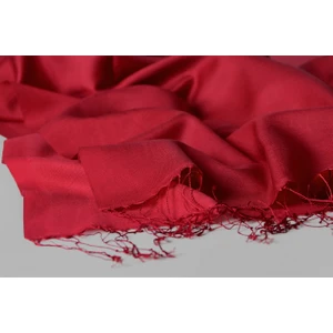 Marka Ipek Görünümlü Şal - Kırmızı Renk