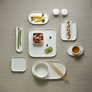 Nude Krem 38 Parça Oval Kahvaltı ve Yemek Takımı