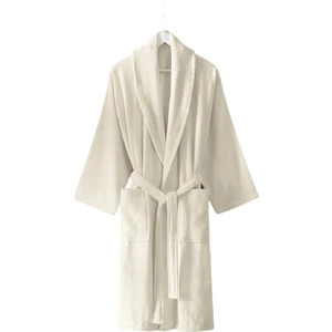 Ural Store Bay-Bayan Pamuk Bornoz Krem