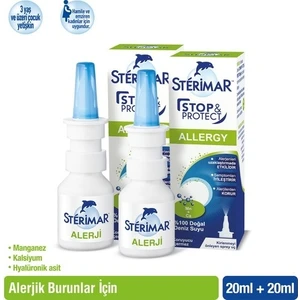 Stop&amp;protect Alerji Burun Spreyi 20 ml x 2 Adet