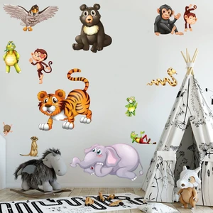Echo Home Sevimli Hayvanlar Çocuk Odası Duvar Sticker Seti