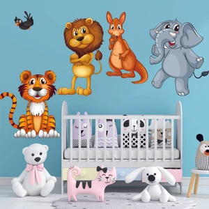 Echo Home Sevimli Hayvanlar Büyük Boy Hayvanlar Duvar Sticker