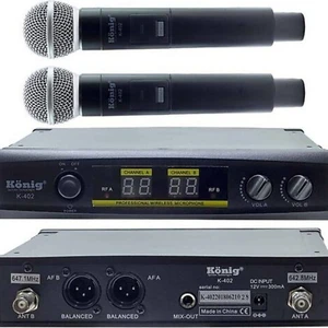 K-402 Uhf Çift Kanal 2 El Mikrofonu