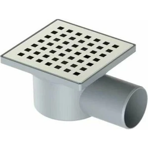10X10 50 mm Kare Yandan Çıkışlı Yer Süzgeci
