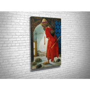 Tablo 360 Osman Hamdi- Kaplumbağa Terbiyecisi Kanvas Tablo