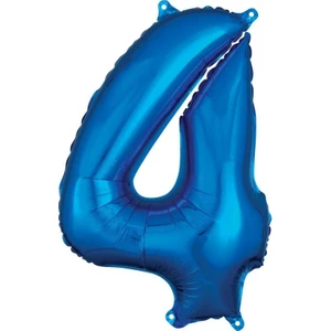 Parti Sürprizi Mavi Renk 4 Rakam Folyo Balon 100 cm