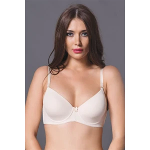 Magic Form 3045 Kadın Ekru Ince Süngerli Düz Kumaşlı Dikişsiz Sütyen