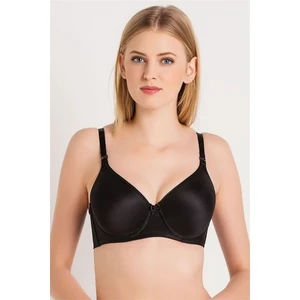Magic Form 5738 Kadın Siyah Düz Kumaşlı Ince Süngerli Tam Kap Toparlayıcı Sütyen