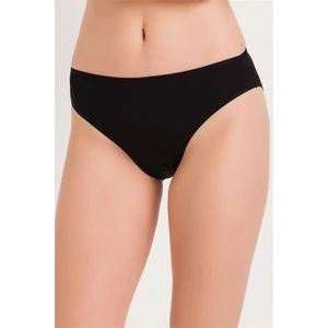 Magic Form 621 Kadın Siyah Geniş Kenarlı Penye Kumaşlı Normal Külot