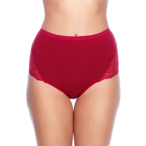 Magic Form 626 Kadın Vişne Geniş Kenarlı Penye Kumaşlı Az Dantelli Normal Külot