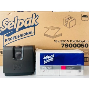 Selpak Professional V Katlı Peçete 250 x 18'li 7900050 (Pickasso V Katlama Peçete Dispanseri Hediyeli)