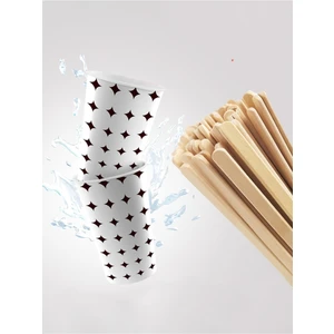 7 Oz Karton Bardak 3000 Adet + Tahta Karıştırıcı Hediye