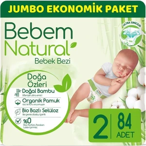 Bebem Natural Mini 2 Beden 3-6 kg 84'lü