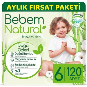 Bebem Natural Large 6 Beden 15 + kg 120'li
