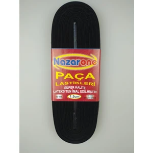Event Party Store Lastik Siyah Bel Paça 1,5cm 10MT
