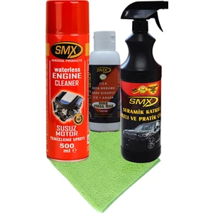Seramik Cila / Hızlı Cila / Pratik Cila / 3'ü 1 Arada /cila /boya Koruma / Hare Giderici / Cila Bezi 40X40 / Susuz Motor Temizleme Spreyi