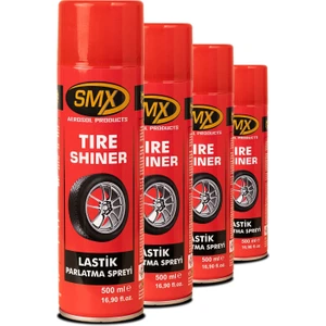 4 Adet Smx Lastik Parlatma Spreyi (4X500 Ml)