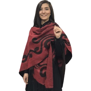 Eşarp Center Forum Çift Taraflı Panço Omuz Şalı 130 x 85 cm