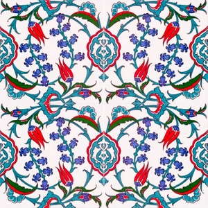 Kütahya Çini Yapı Tasarım  AC05 20X20 cm 4 Adet Çini Karo