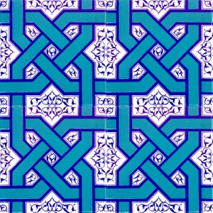 Kütahya Çini Yapı Tasarım  AC06 20X20 cm 4 Adet Çini Karo