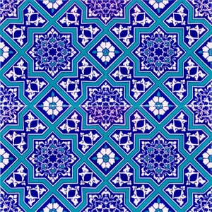 Kütahya Çini Yapı Tasarım  AC12 20X20 cm 4 Adet Çini Karo