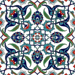 Kütahya Çini Yapı Tasarım  AC38 20X20 cm 4 Adet Çini Karo