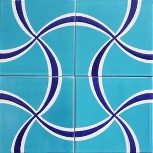 Kütahya Çini Yapı Tasarım  AC95 20X20 cm 4 Adet Çini Karo