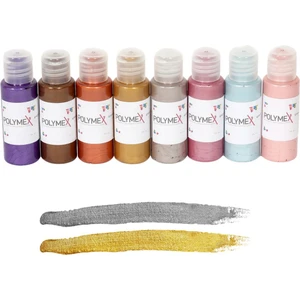 Epoksi Reçine Yeni Metalik Renkler Simli Pigment 8 x 35 ml