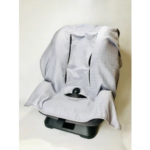 Bebek Müslin Oto Koltuk Puset Kılıfı  Pamuk Hava Alan Yumuşak Örtü 115x75 cm