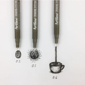 3lü Set Drawing System Teknik Çizim Kalemi