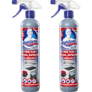 Highgenic Fırın Ocak Aspiratör Mangal Temizleyici 2X500 ml Köpük