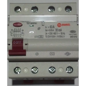 4X63A 30MA Kaçak Akım Rölesi Makel