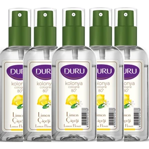 80° Alkollü Kolonya Sprey 50 Ml Limon Çiçeği 5'Li