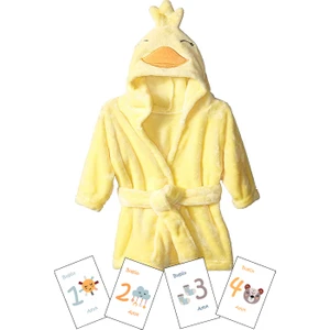 Moky Design Bebek Hediyelik Yenidoğan Bornoz ve Aylık Konsept Anı Kart 12 Adet, Kız Baby Shower