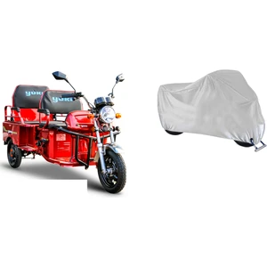 3 Teker 3 Kişilik Elektrikli Motor Brandası (Gri)