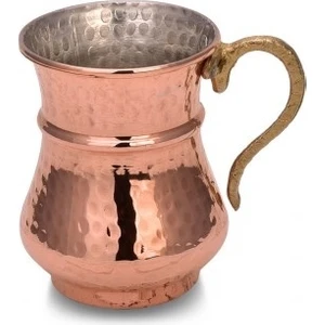 Turna Bakır Kordonlu Maşrapa Makine Dövme 250 ml Kırmızı TURNA0488-1